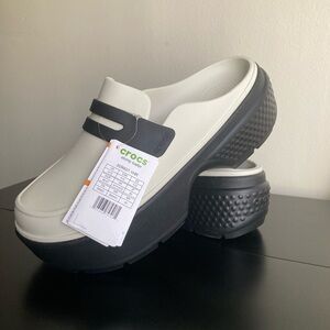 Crocs Stomp Loafer Platform Linen Black Men’s Size 12